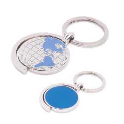 METAL DÜNYA ANAHTARLIK